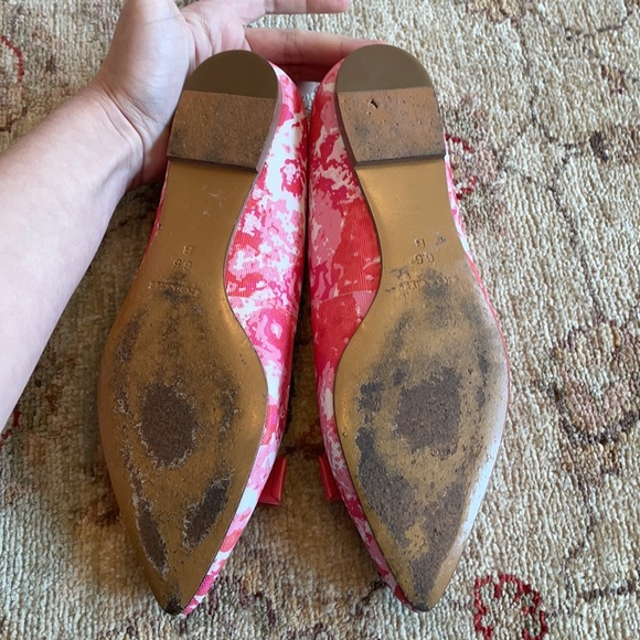 Coach-Pink Floral Flats with bows-6.5B - Picture 9 of 9